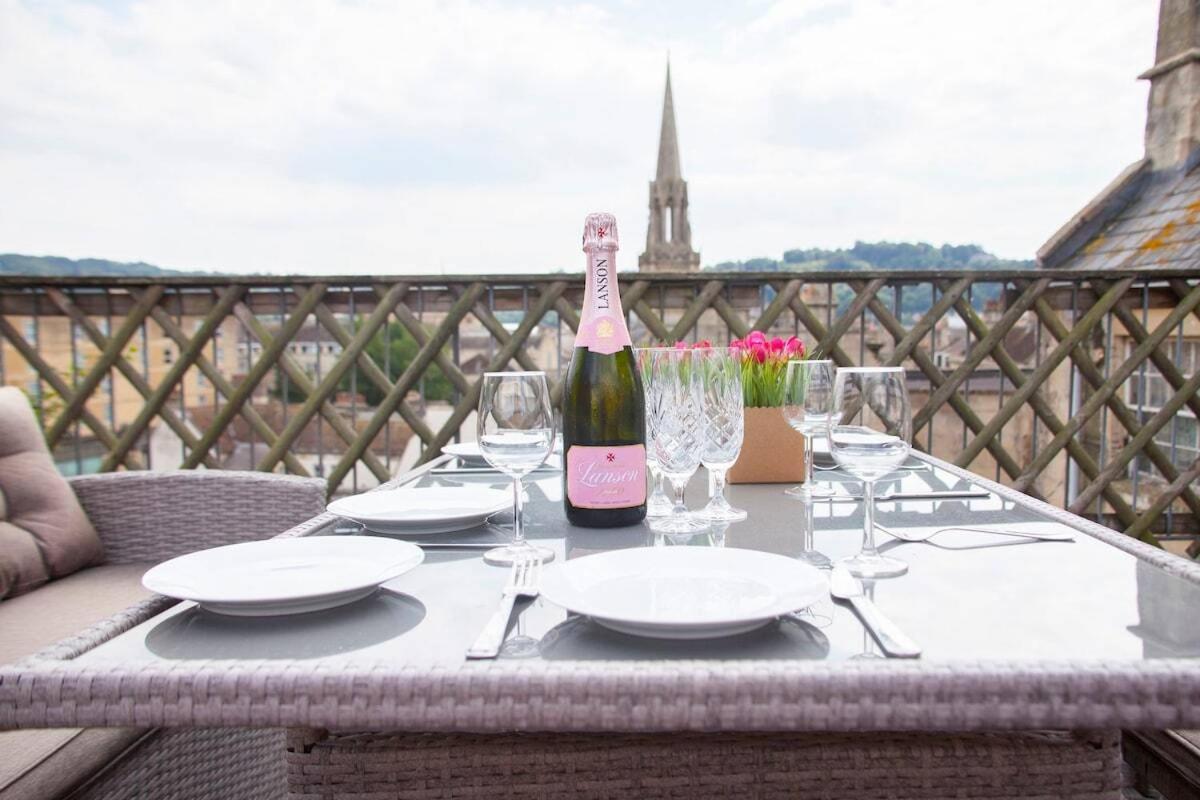 The Roof Terrace Maisonette - City Centre Bath Buitenkant foto